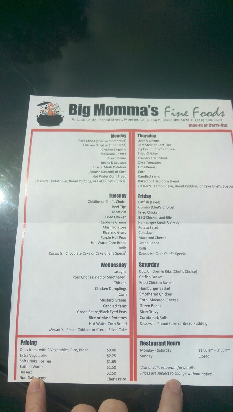 Big Momma`s Fine Foods